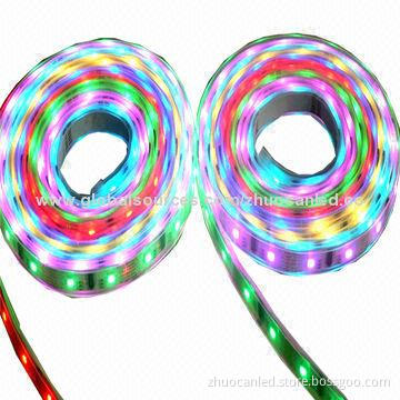 SMD 5050 Multiple Color Flexible LED Strips, Waterproof with WS2811 IC